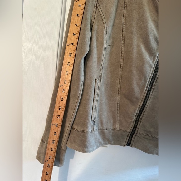 MARRAKECH Anthropologie XS French Terry Jacket Bomber Faux Suede Lightweiht Moto - Picture 9 of 11